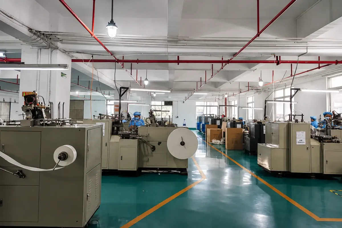 Mefull Paper production workshop with paper packaging machinery in Foshan